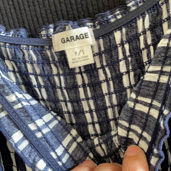 Blue and white striped romper from garage - Picture 2 of 3